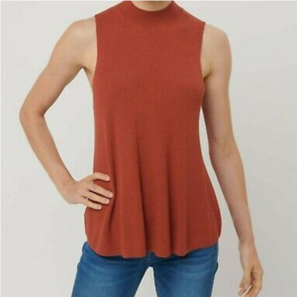 LOFT Sweaters - LOFT mock neck swing sweater tank
